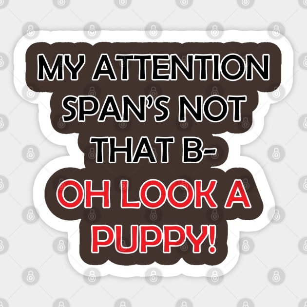 Attention Span Sticker by Firestorm Fox